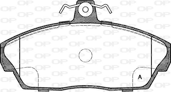 OPEN PARTS Bremžu uzliku kompl., Disku bremzes BPA0337.10